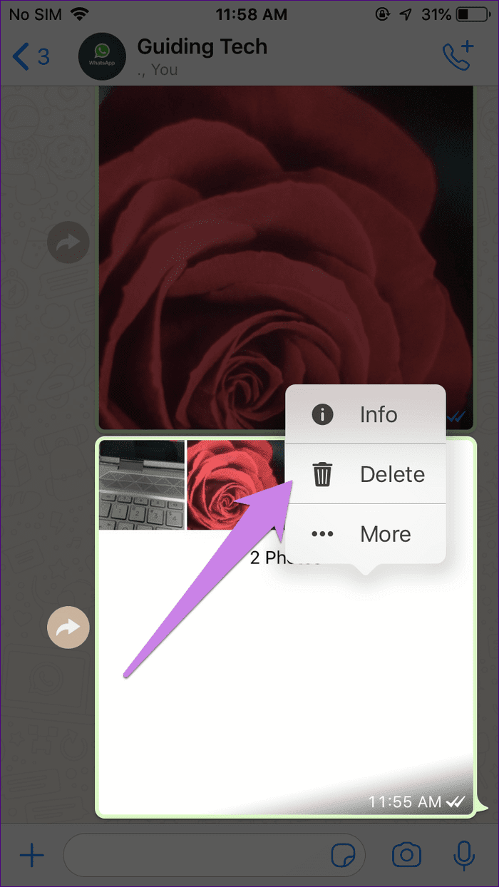 Delete Photos In Whatsapp Group A