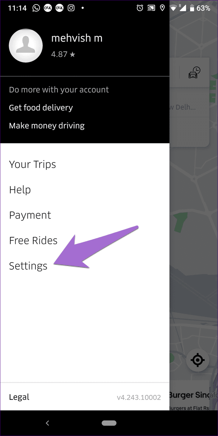 Delete Saved Place Uber 10