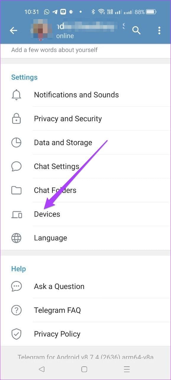 How to Logout Telegram Account