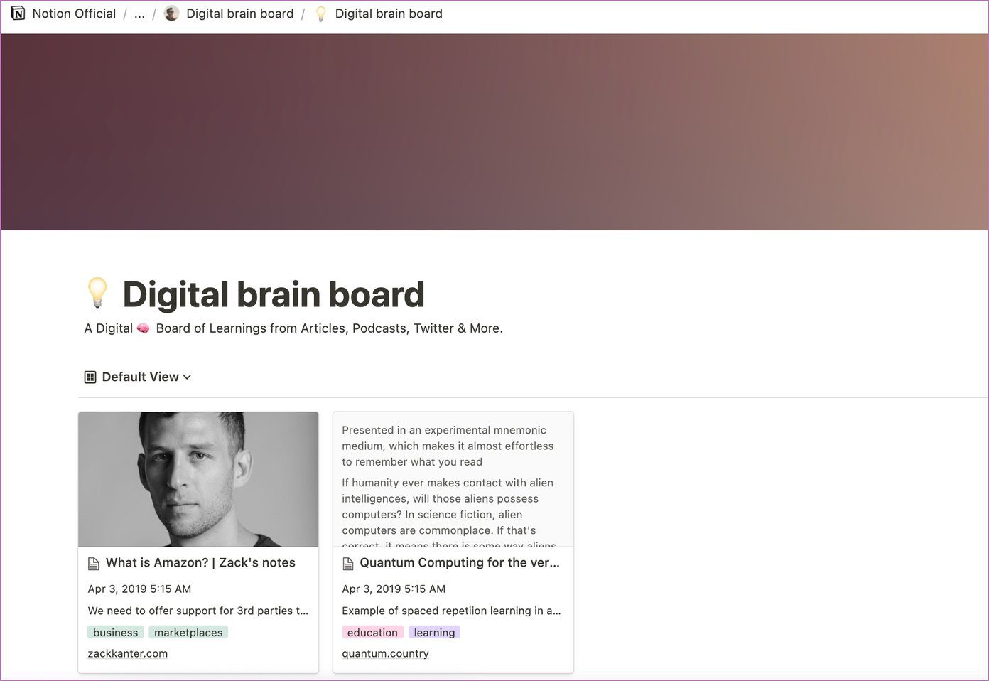 Digital brain board