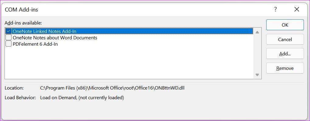 Disable add ins for microsoft word