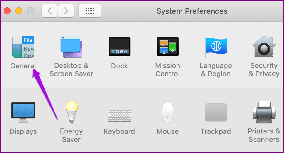 Disable Dark Mode Devices Mac System Preferences General