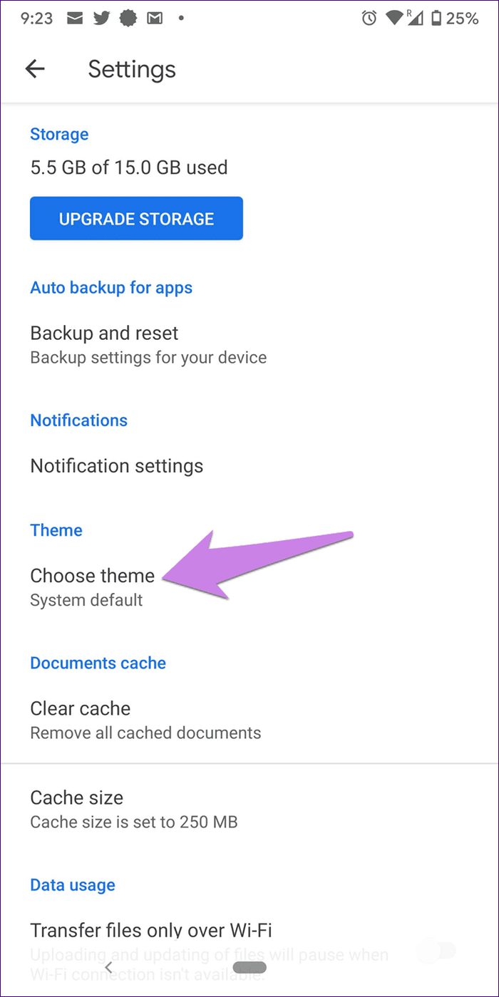 Disable Dark Mode Google Apps 17