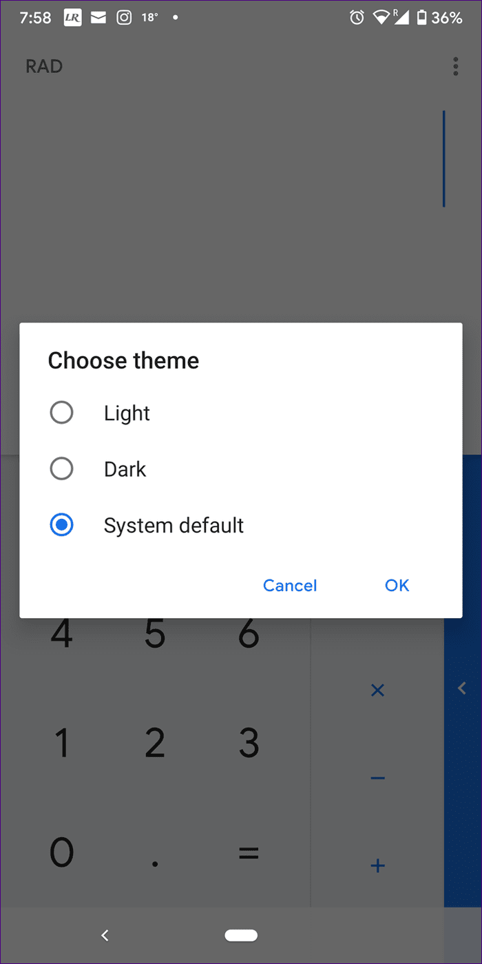 Disable Dark Mode Google Apps 1