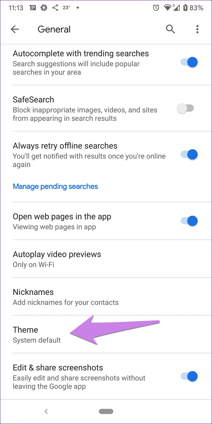Disable Dark Mode Google Apps 37