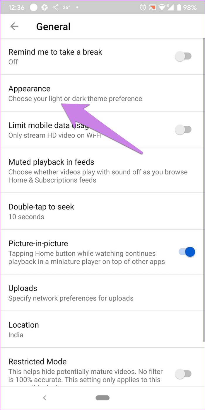 Disable Dark Mode Google Apps 52