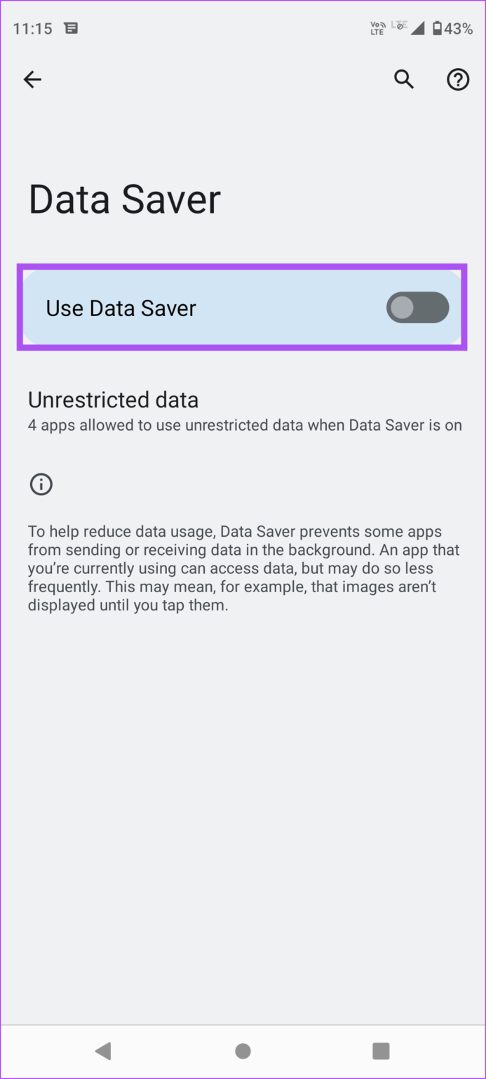 5 Ways to Limit Mobile Data Usage on Android - Guiding Tech
