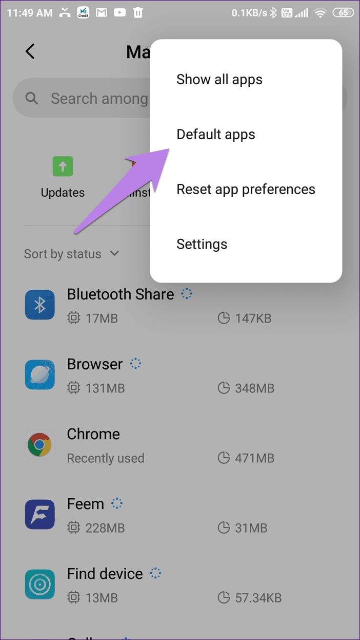 Disable mi browser swipe up 15