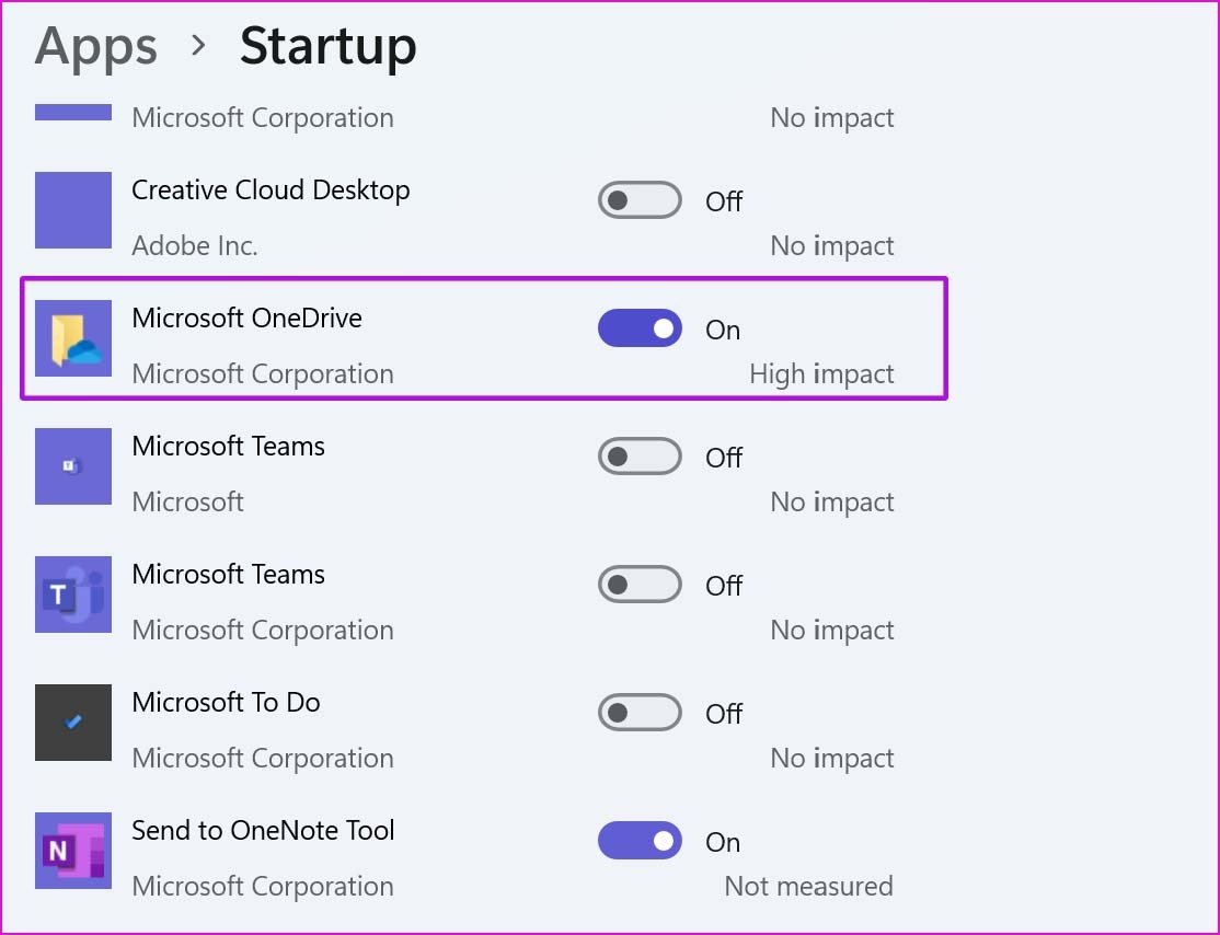 Disable onedrive at startup 2