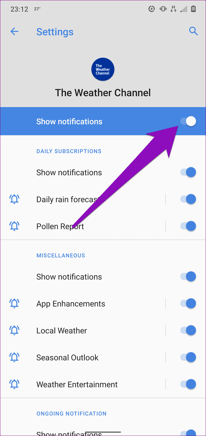 Disable weather alerts android 20