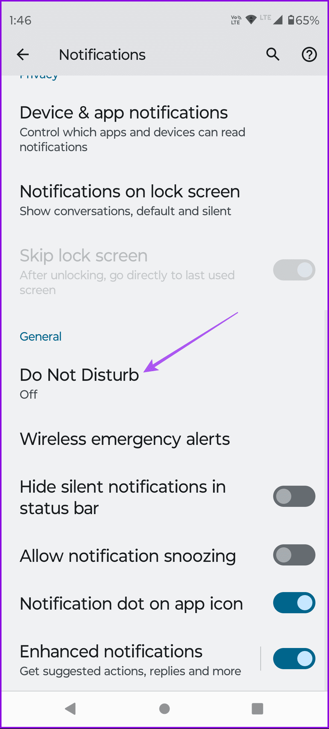 do not disturb android 
