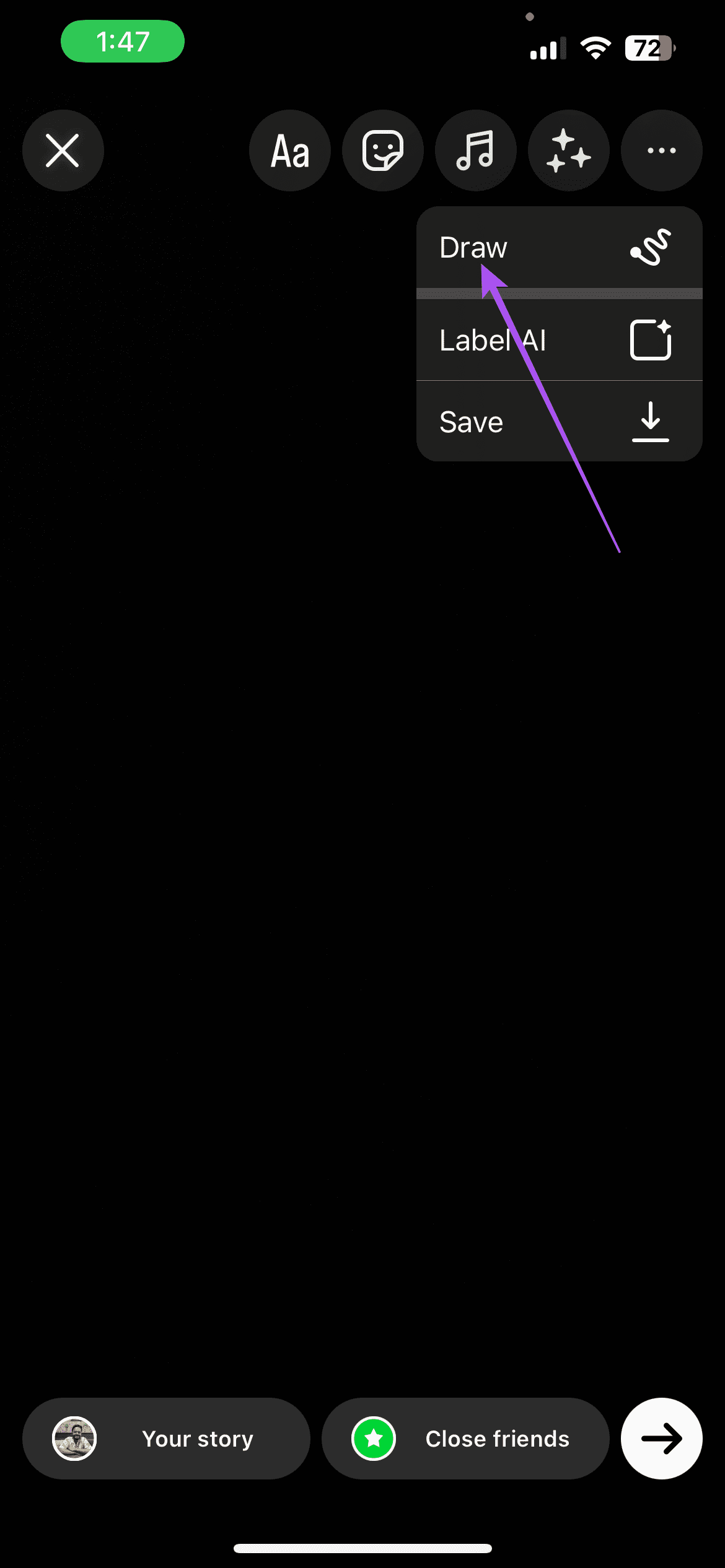 draw instagram story