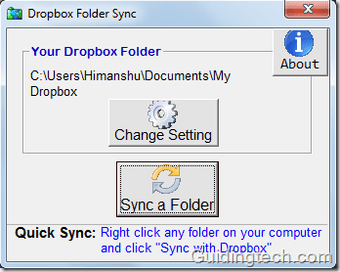 SyncToy を使用して任意のフォルダーを Dropbox に同期する