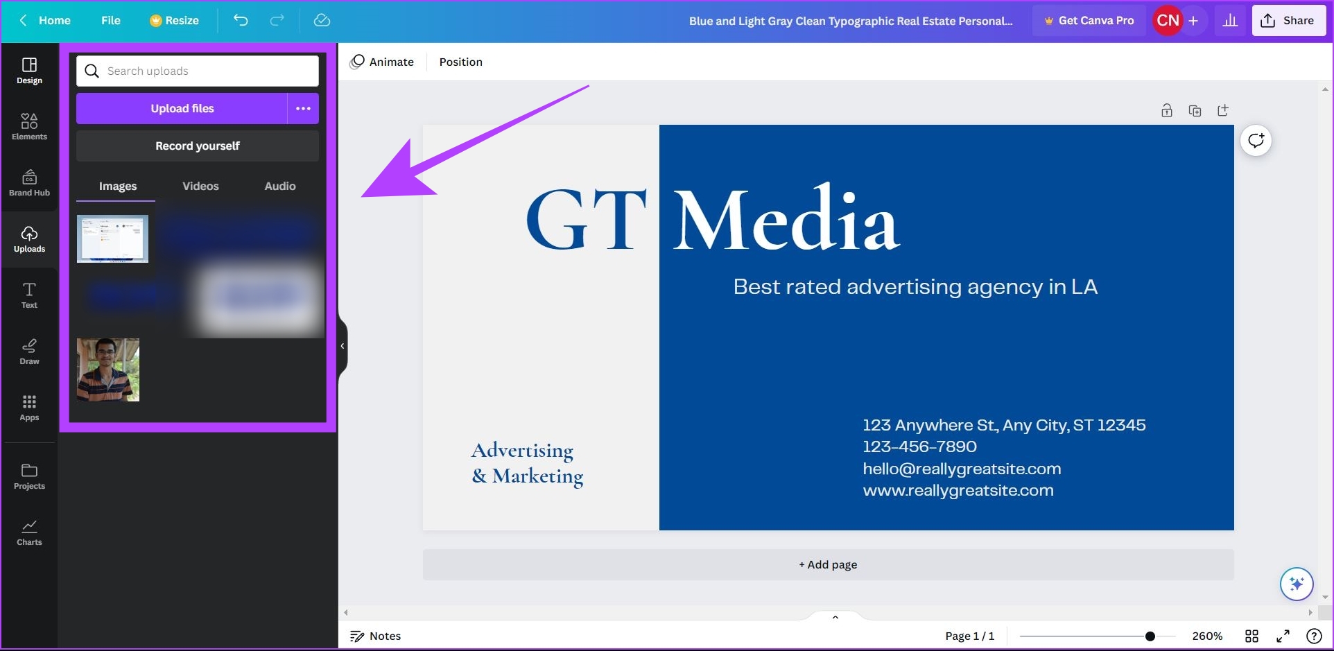 edit the template - 4