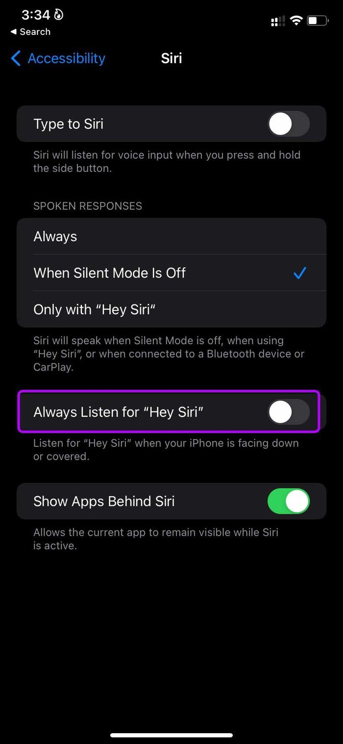 Enable always listen for hey siri fix siri not playing songs from Apple Music