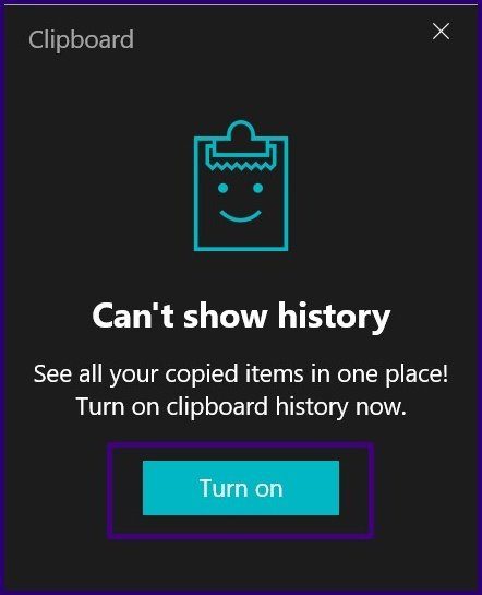 Enable clipboard history windows 10 step 7