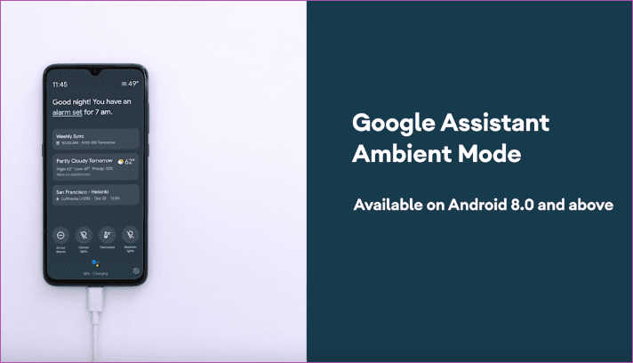 Enable google assistant ambient mode