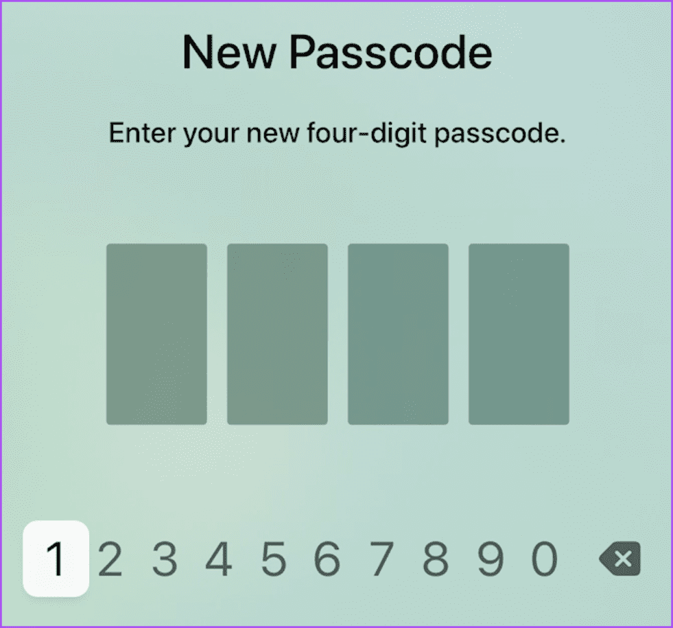 enter new passcode for parental controls apple tv