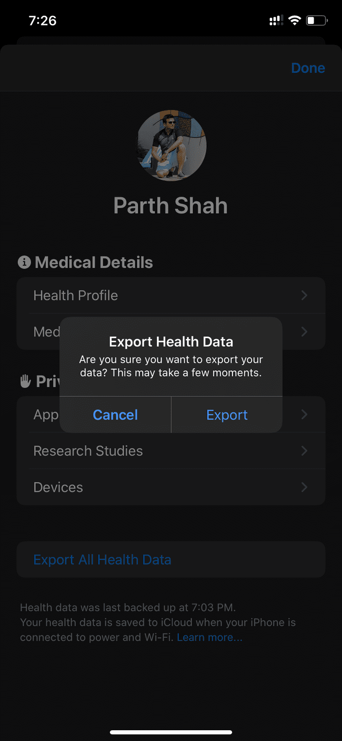 Export Health