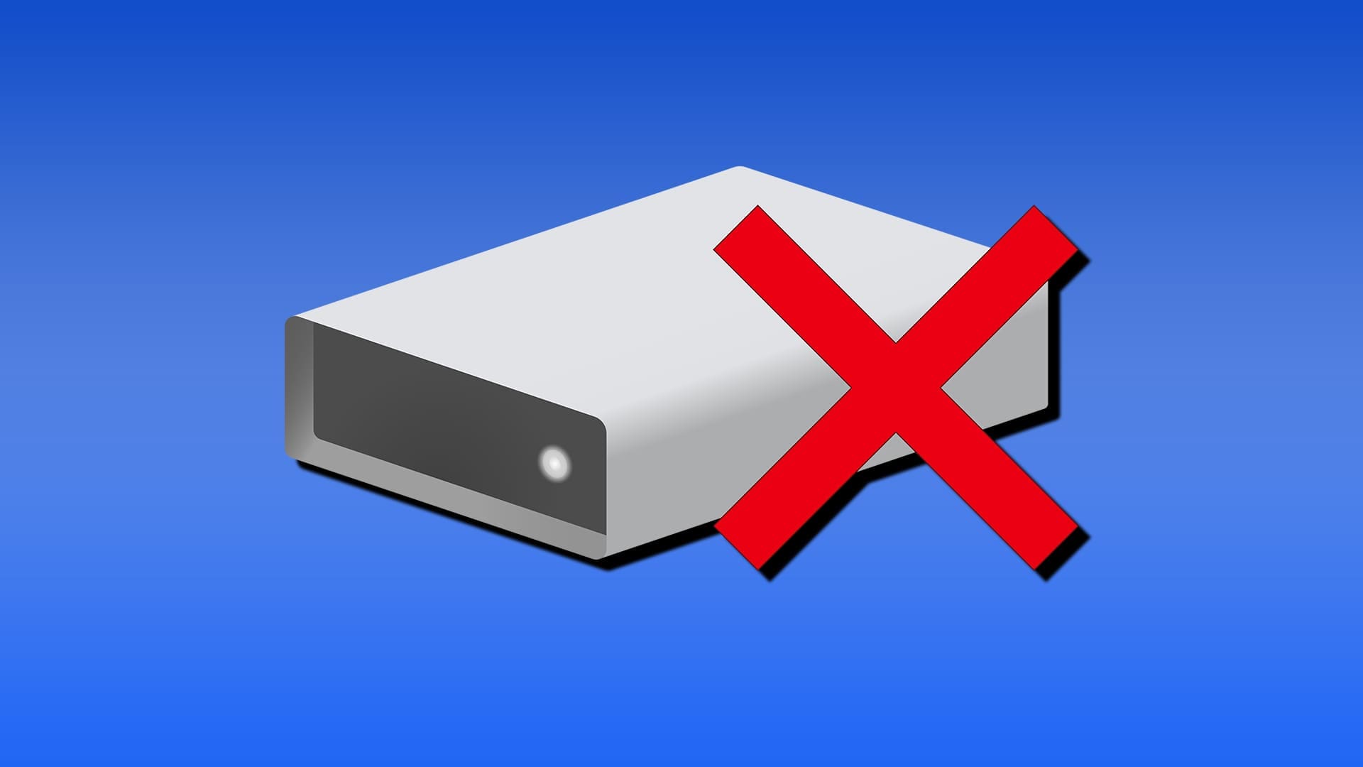 external hard drive not recognized after force eject