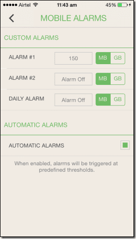 Extra Alarms