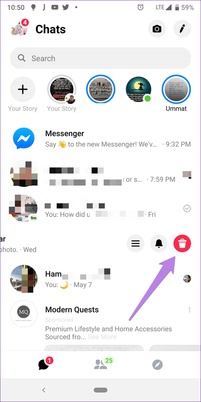Chats in messenger app archived AIM (software)