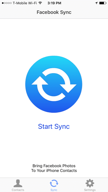 Facebook Update Contacts Sync Go Sync Ios App 7
