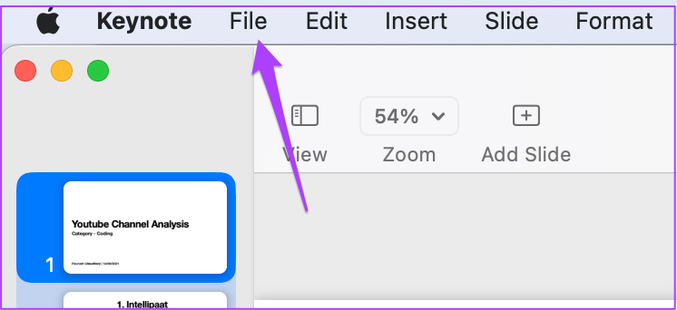 how to loop a keynote presentation on mac