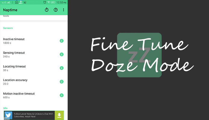 How to Alter Doze Mode in Android Marshmallow Phones