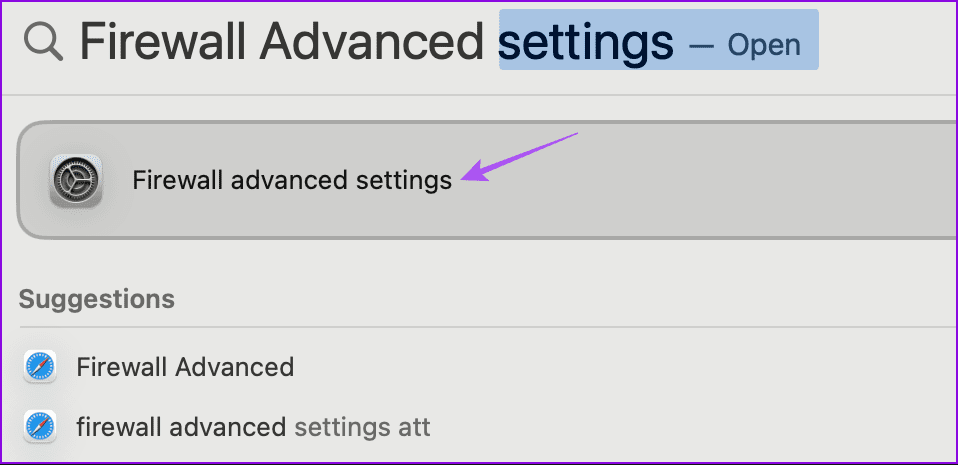 firewall advanced settings mac