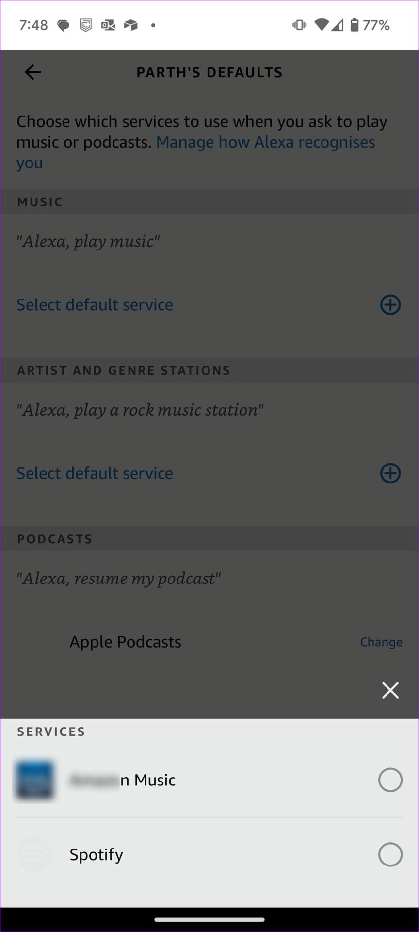 Apple Music as default in Alexa