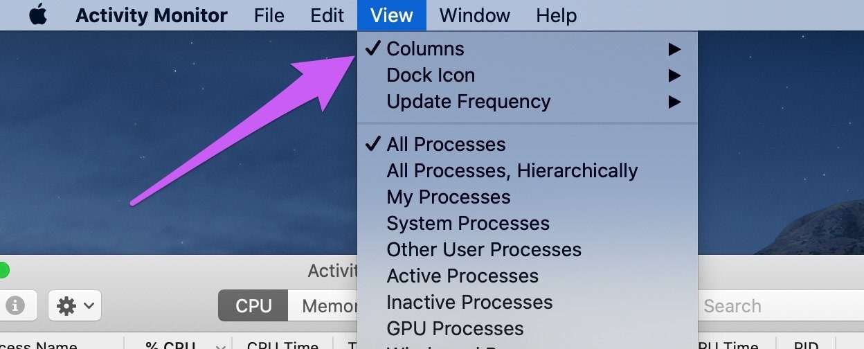 Fix activity monitor not showing columns mac 01