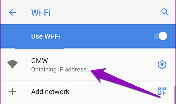 Fix android wi fi stuck on obtaining ip address 09