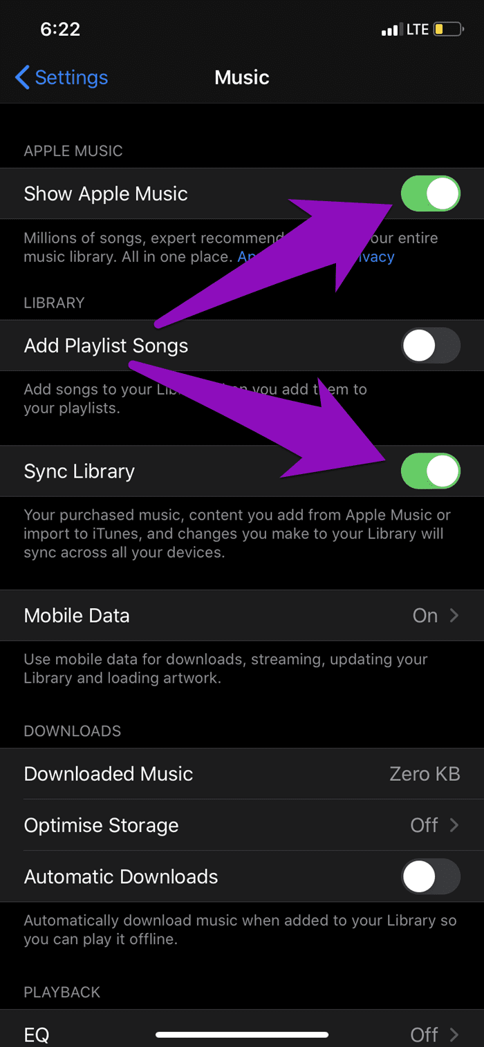 Fix downloaded songs not showing apple music 02