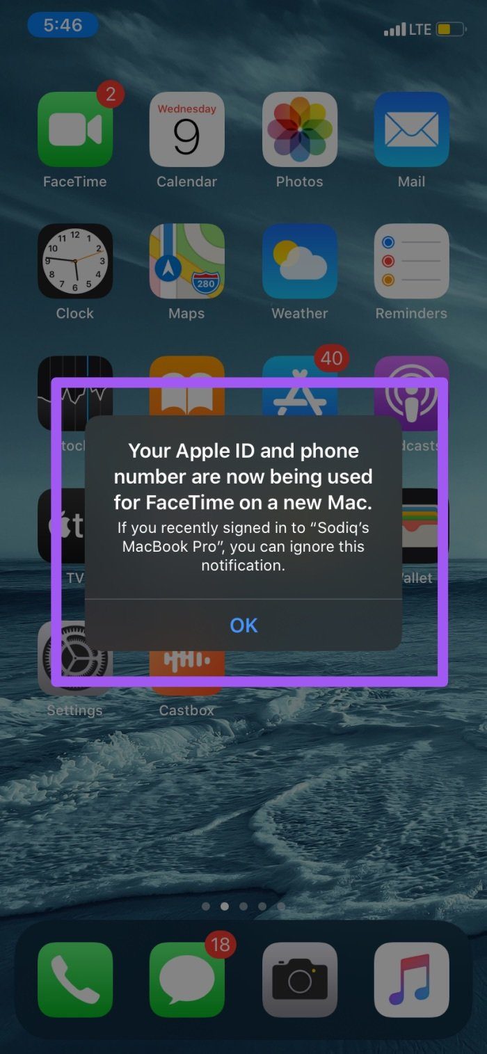Fix facetime calls not coming through mac 06