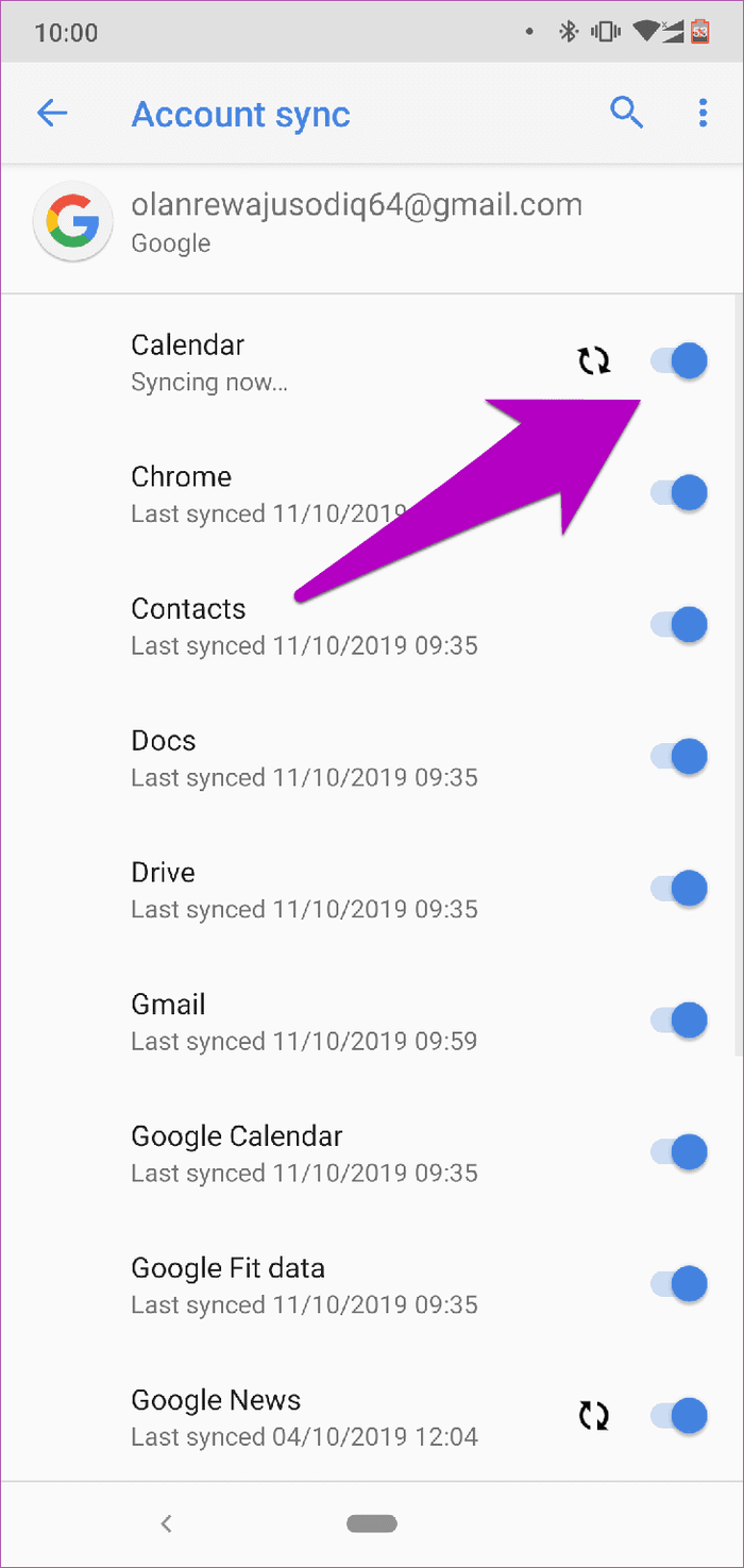 Fix Google Calendar Sync Error Android 07