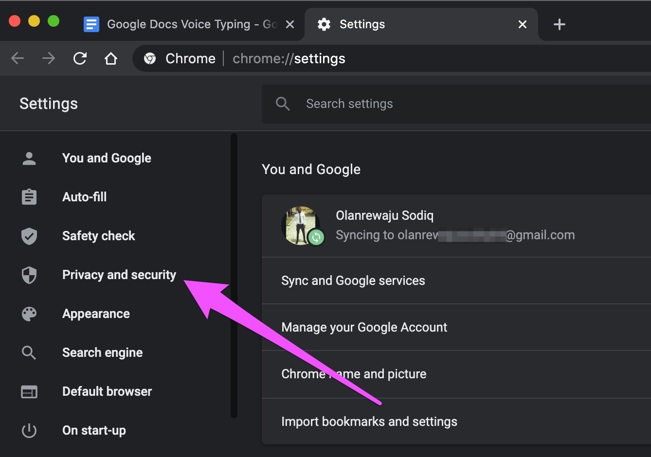 Fix google docs voice typing not working 05