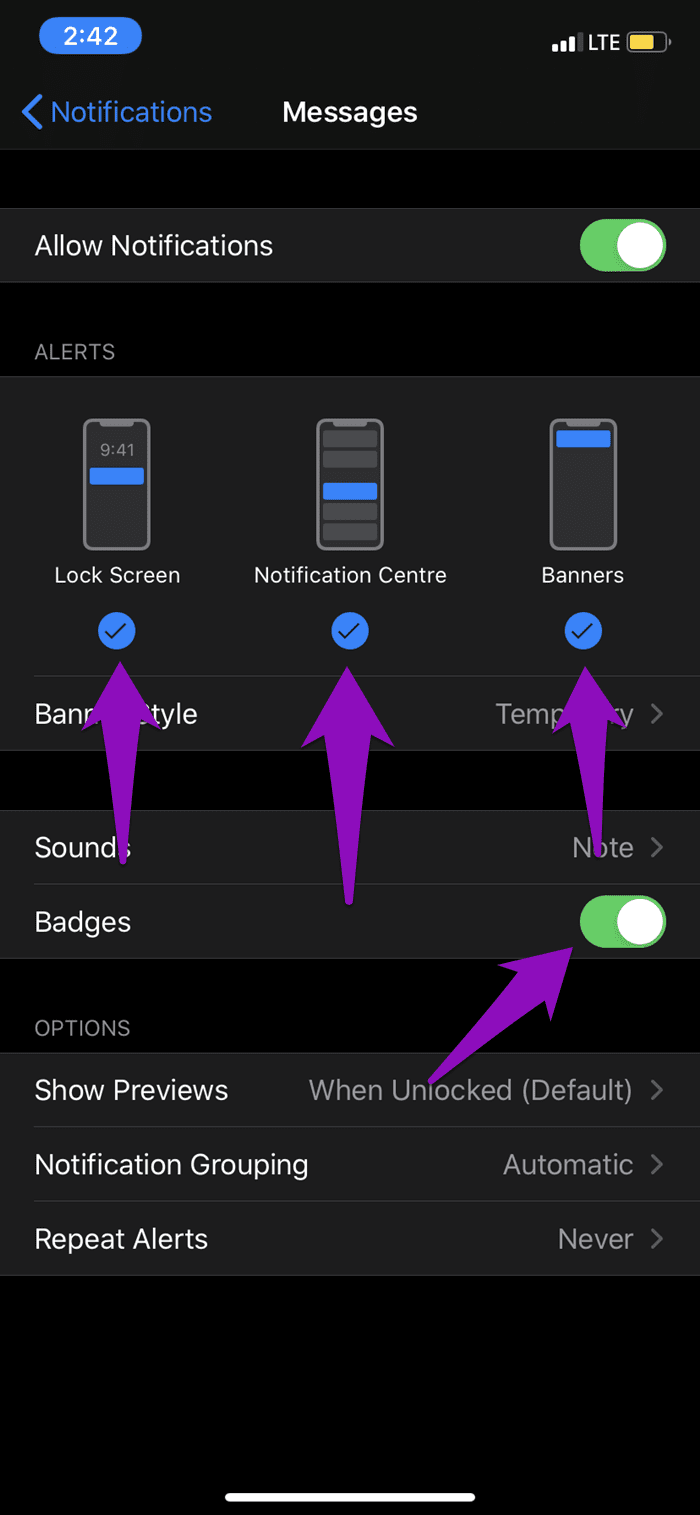 Fix imessage notifications not working on iphone 04