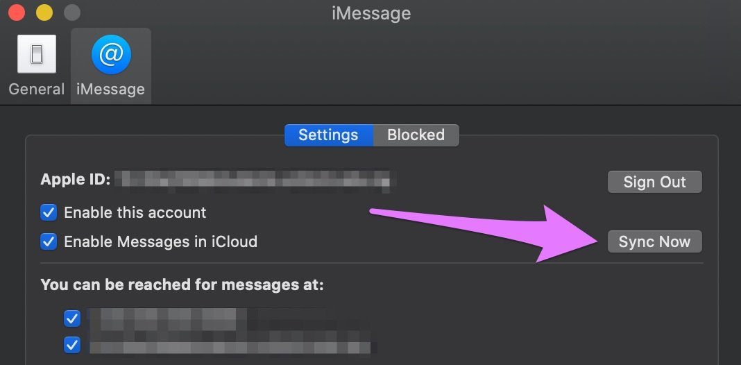 Fix imessages not syncing mac 07