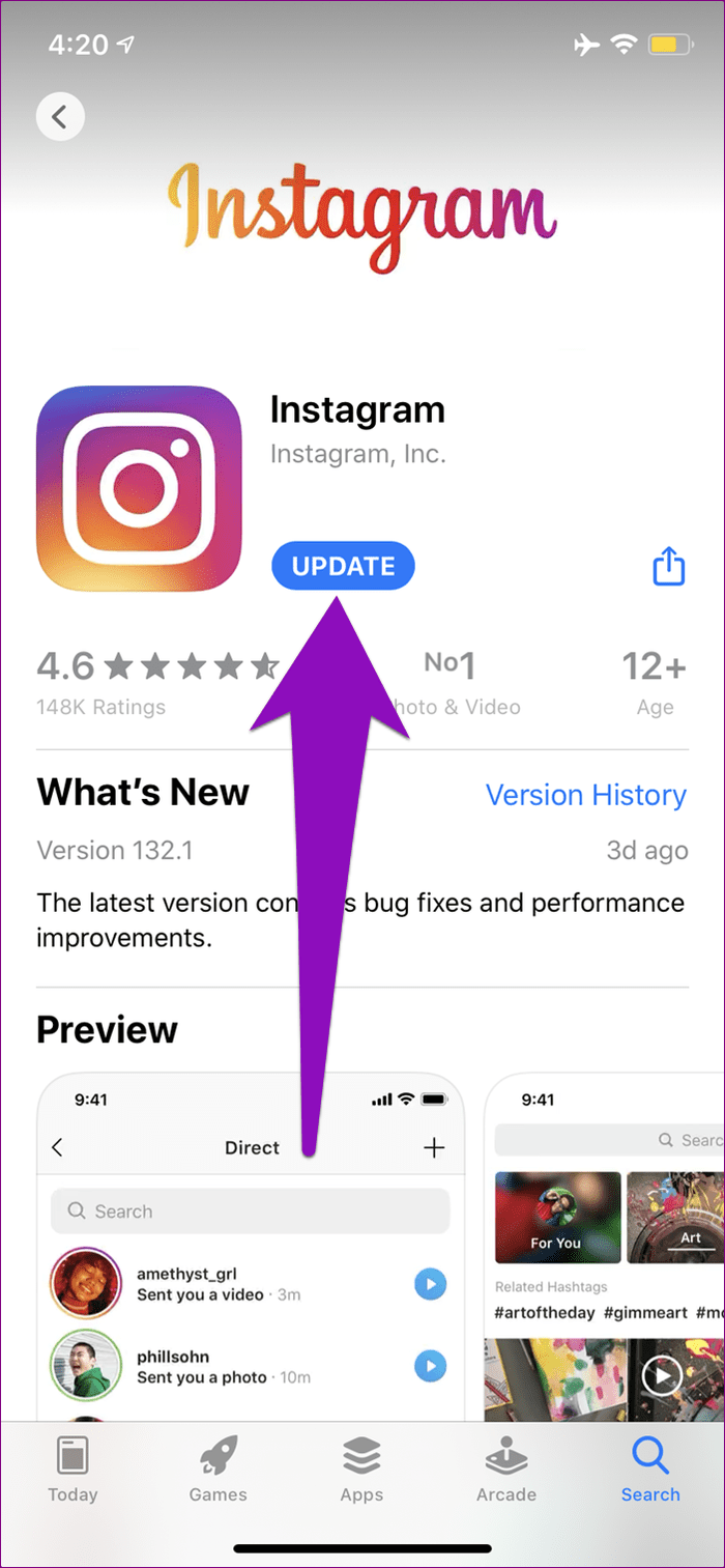 Fix instagram crashing iphone issues