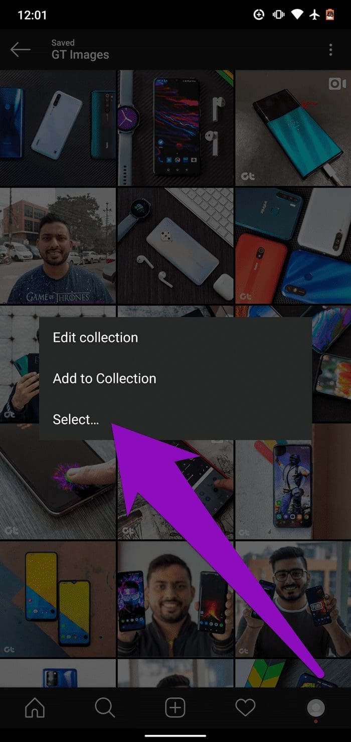 Fix instagram save to collection not working 13