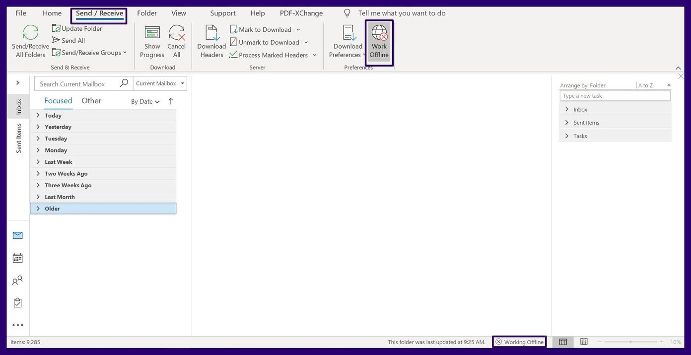 Fix mail stuck in outlook outbox step 16