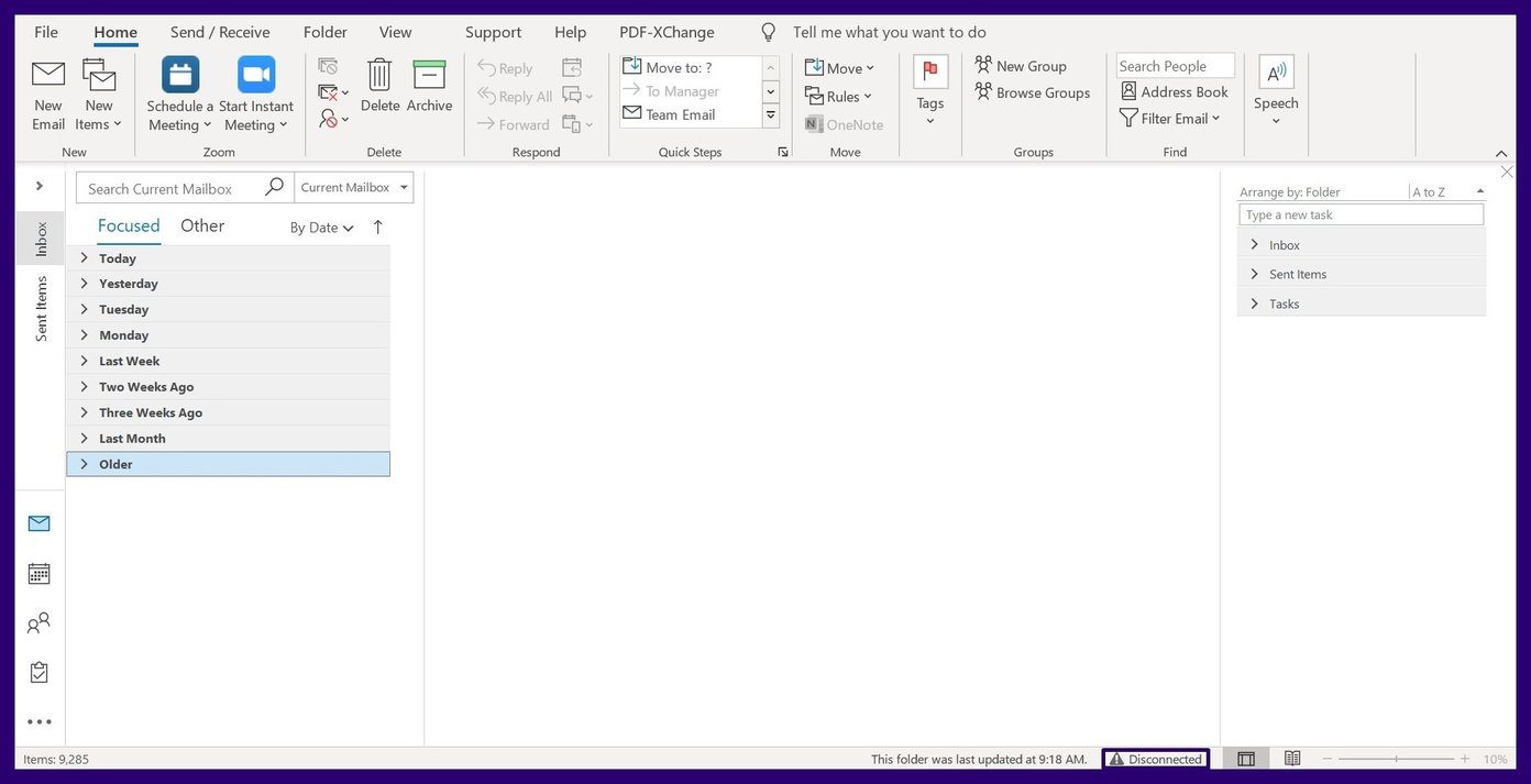 Fix mail stuck in outlook outbox step 3