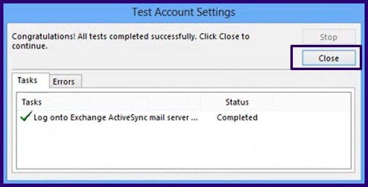 Fix mail stuck in outlook outbox step 8