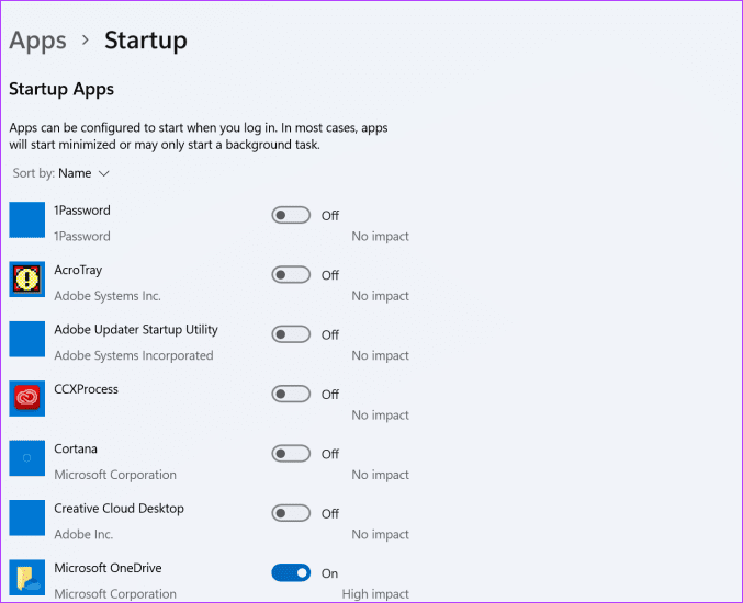 Fix memory leak in windows disable apps on startup