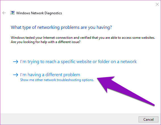Fix Unidentified Network Error Windows 10 04