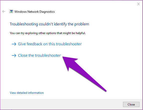 Fix Unidentified Network Error Windows 10 07