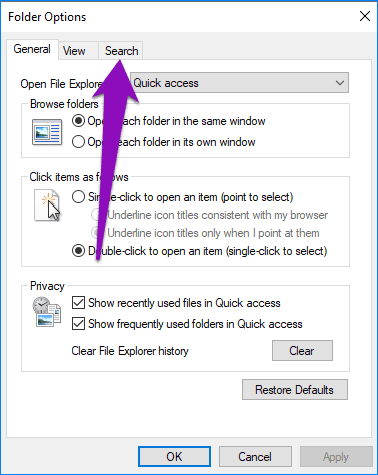 Fix windows 10 file explorer search not working 17