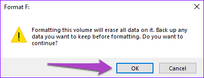 Fix windows was unable to complete the format 09