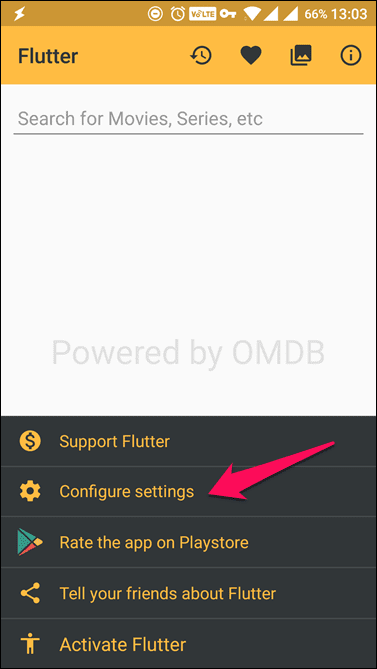 Flutter App Settings Configuration